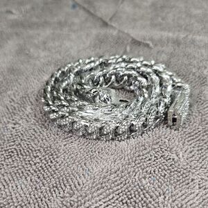 Source Unknown Silver Men's Braided Chain
